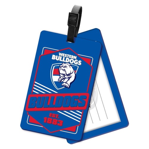 Western Bulldogs Rubber Luggage Tag