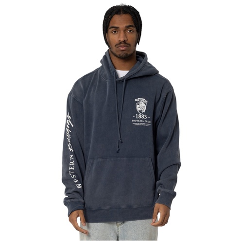 Western Bulldogs Mens Acid Wash Hoodie