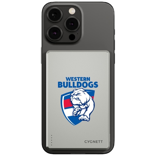 Western Bulldogs AFL Magnetic Wireless Power Bank