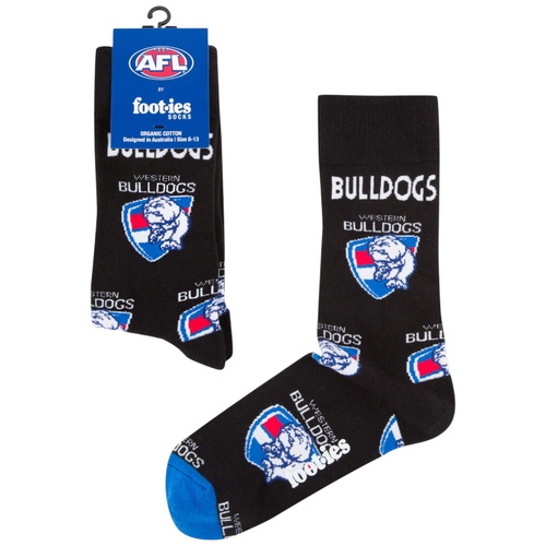 Western Bulldogs Foot-ies Organic Cotton Socks