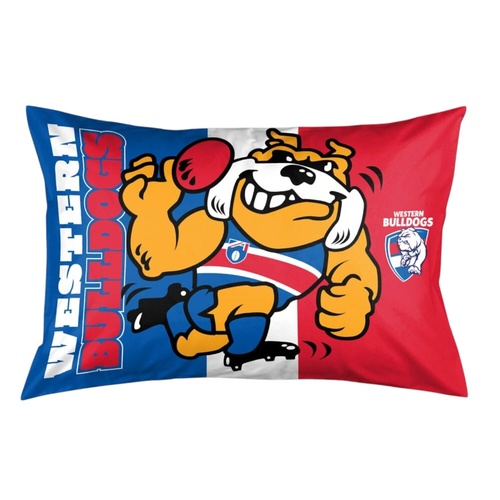 Western Bulldogs Mascot Pillow Case