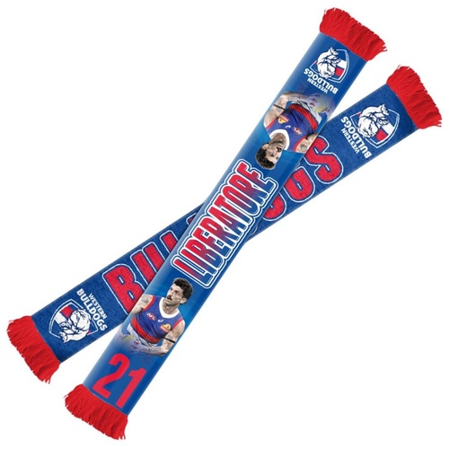 Western Bulldogs Tom Liberatore Player Scarf