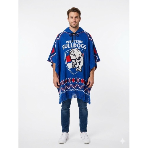 Western Bulldogs Dakota Knitted Poncho