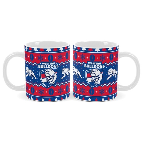 Western Bulldogs Christmas Coffee Mug