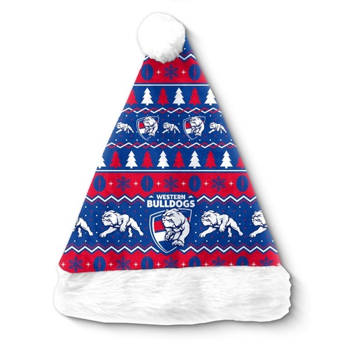 Western Bulldogs Christmas Santa Hat