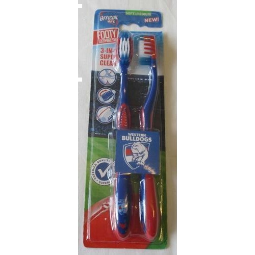 Western Bulldogs Toothbrush Twin Pack