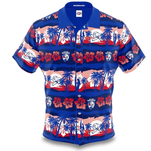 Western Bulldogs Adults Hawaiian Shirt