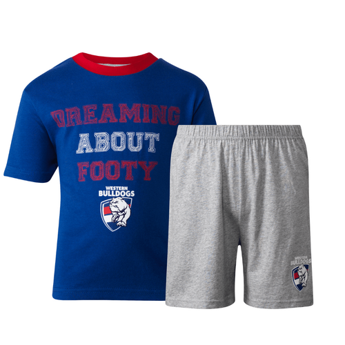 Western Bulldogs Toddlers Short Pyjamas Set