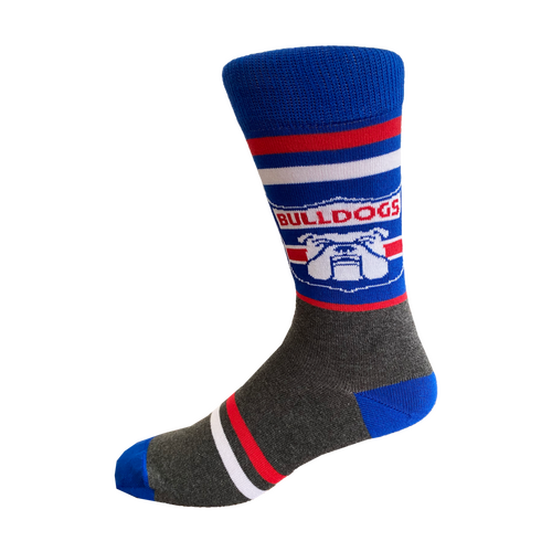 Western Bulldogs Retro Shield Mens Socks