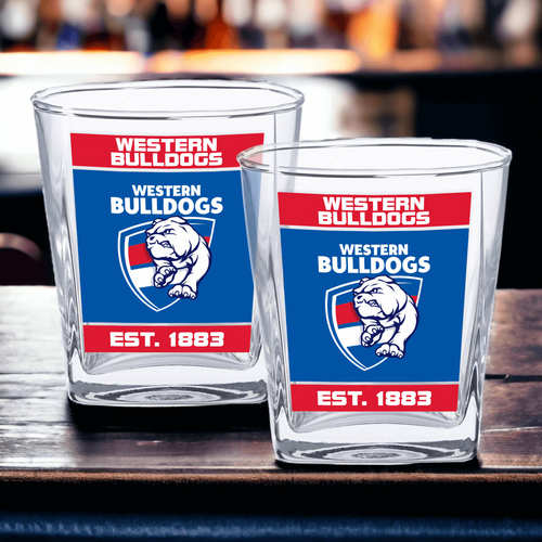 Western Bulldogs Spirit Glasses Set of 2