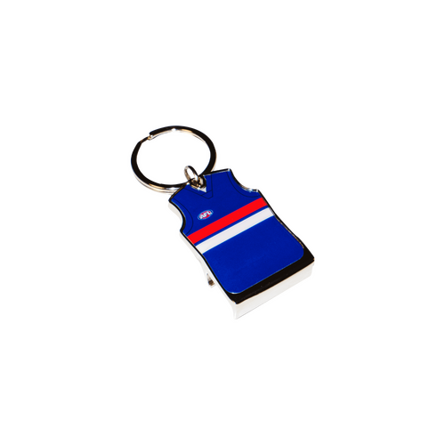 Western Bulldogs Guernsey Bottle Opener Keyring