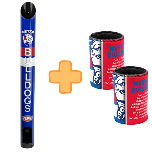 Western Bulldogs Stubby Holder Dispenser Bonus Pack