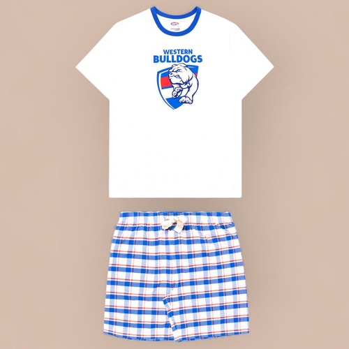 Western Bulldogs Mens Check PJ Set