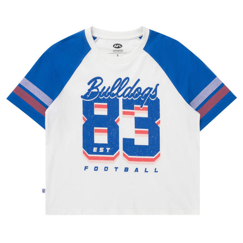 Western Bulldogs Womens 2-Tone Raglan