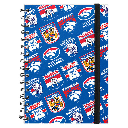 Western Bulldogs Retro Hard Cover Notebook