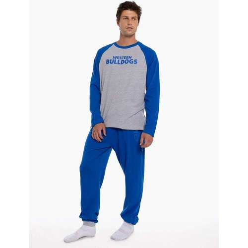 Western Bulldogs Mens Raglan Cuffed PJ Set
