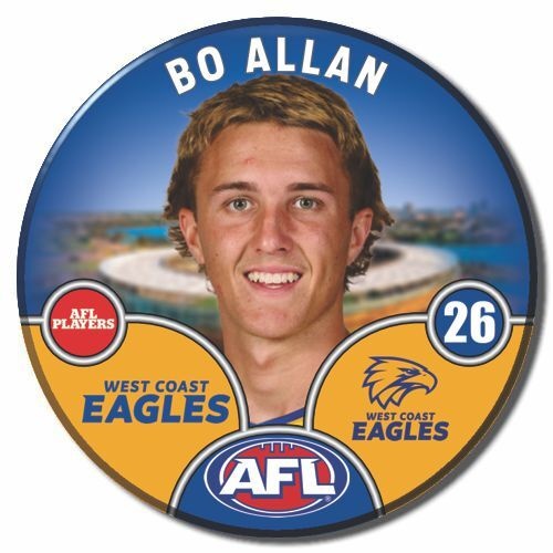 West Coast Eagles 2025 Player Pin Badge - ALLAN