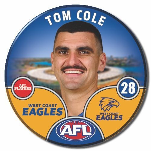 West Coast Eagles 2025 Player Pin Badge - COLE