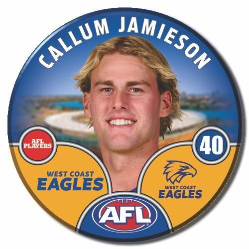 West Coast Eagles 2025 Player Pin Badge - JAMIESON