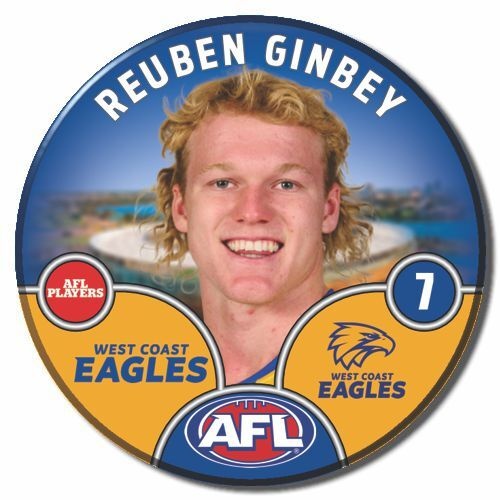 West Coast Eagles 2025 Player Pin Badge - GINBEY