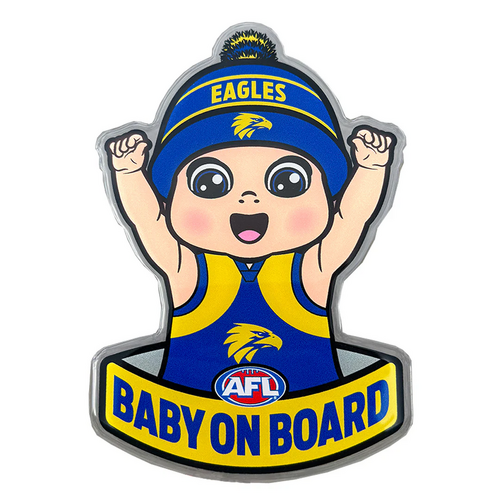 West Coast Eagles Baby on Board Decal