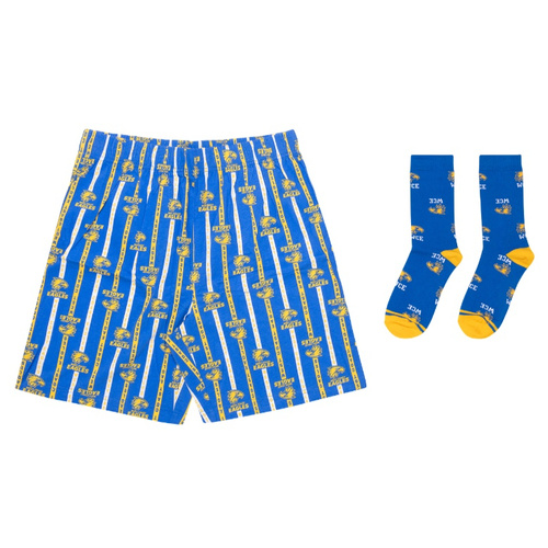 West Coast Eagles Boxer Shorts & Socks Gift Pack