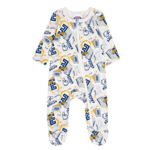 West Coast Eagles Baby Go Team Onesie