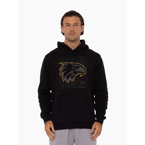 West Coast Eagles Mens Two-Tone Logo Hood