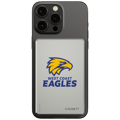 West Coast Eagles AFL Magnetic Wireless Power Bank