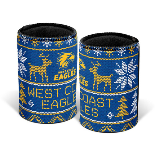 West Coast Eagles Xmas Stubby Holder