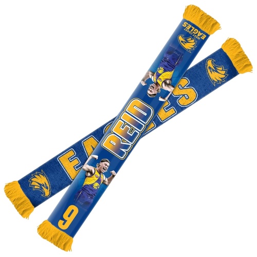 West Coast Eagles Harley Reid Player Scarf