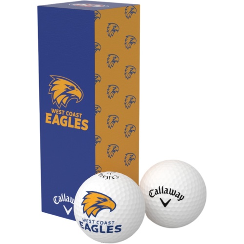 West Coast Eagles Golf Balls 3-Pack