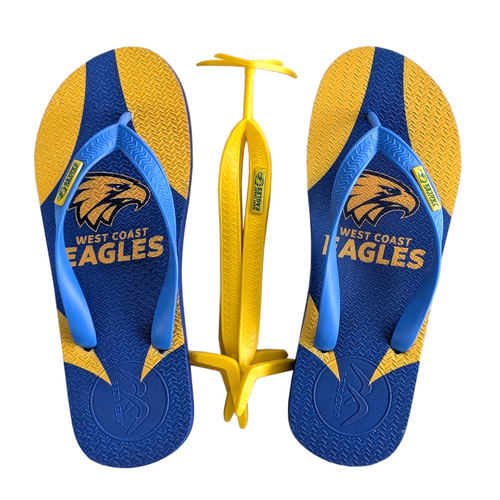West Coast Eagles Boomerangz Thongs w/extra Straps