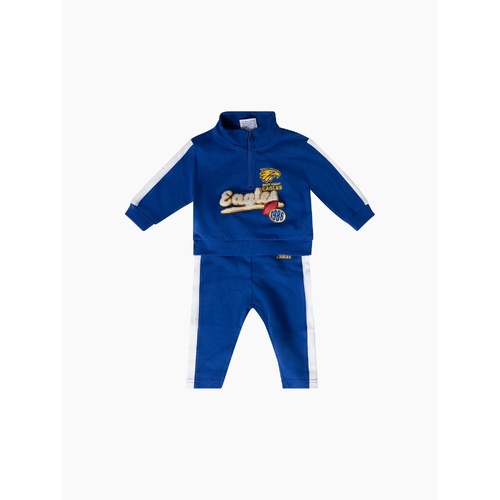 West Coast Eagles  Baby 1/4 Zip Tracksuit Set