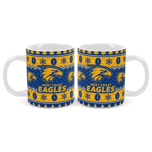 West Coast Eagles Christmas Coffee Mug