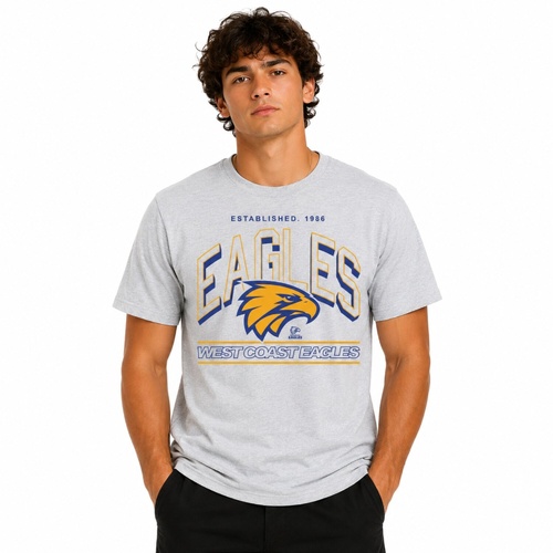 West Coast Eagles Mens Arch Stack Tee