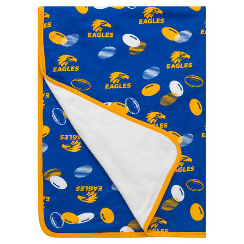 West Coast Eagles Fleece Baby Blanket
