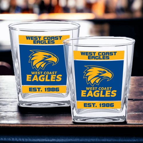 West Coast Eagles Spirit Glasses Set of 2