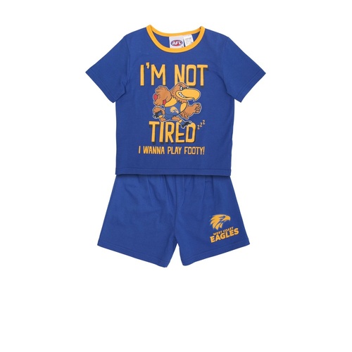 West Coast Eagles Toddlers Summer Pyjama Set