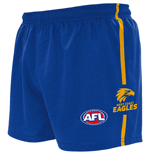 West Coast Eagles Mens Logo Footy Shorts