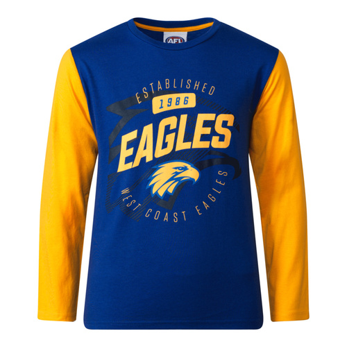 West Coast Eagles Youths Long Sleeve T-Shirt