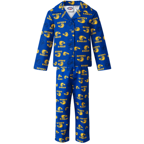 West Coast Eagles Toddlers Flannelette PJ Set
