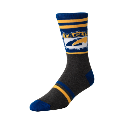 West Coast Eagles Retro Shield Mens Socks