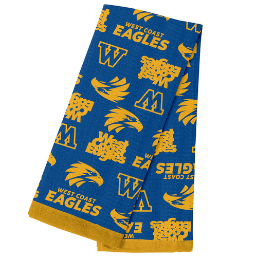 West Coast Eagles Cotton Tea Towel