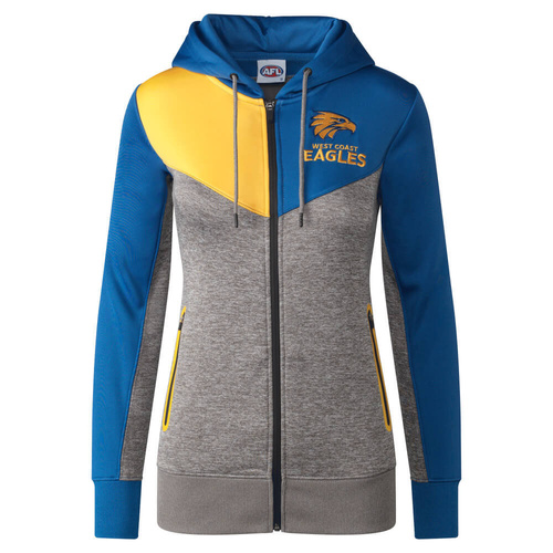 West Coast Eagles Womens Premium Zipped Hood