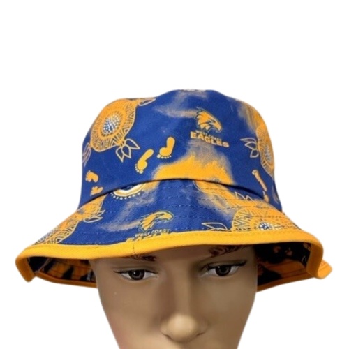 West Coast Eagles Adults Indigenous Bucket Hat