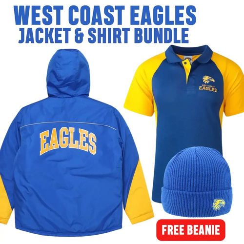 West Coast Eagles Jacket & Polo Combo