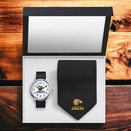 West Coast Eagles Watch and Tie Gift Set