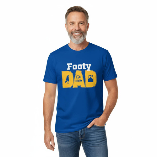 West Coast Eagles Mens Footy Dad Tee