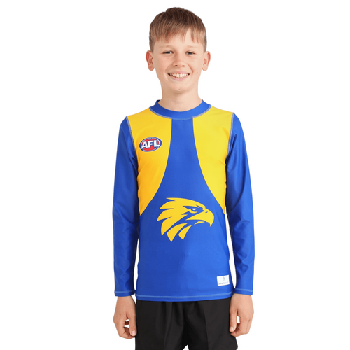 West Coast Eagles Kids Rash Top